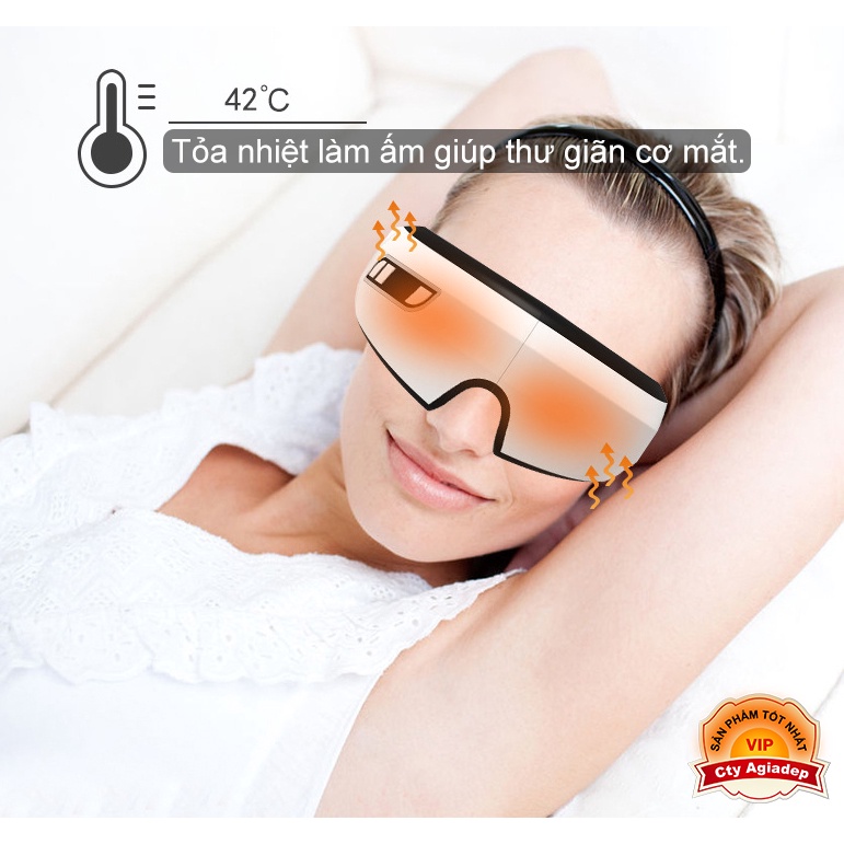 Máy Massage Matxa mắt Bluetooth nghe nhạc thư giãn cao cấp Giormani AQHY1