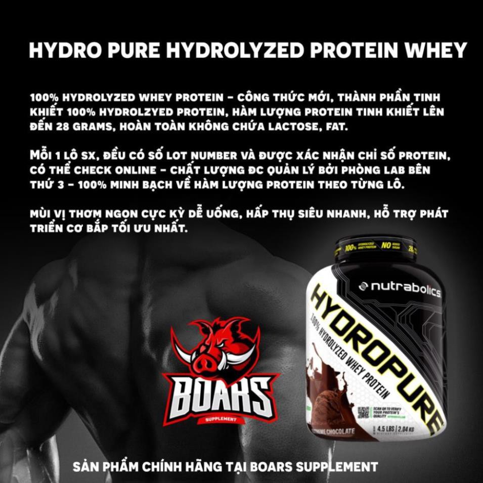 HYDROPURE HYDROLYZED WHEY - WHEY PROTEIN 100% THỦY PHÂN