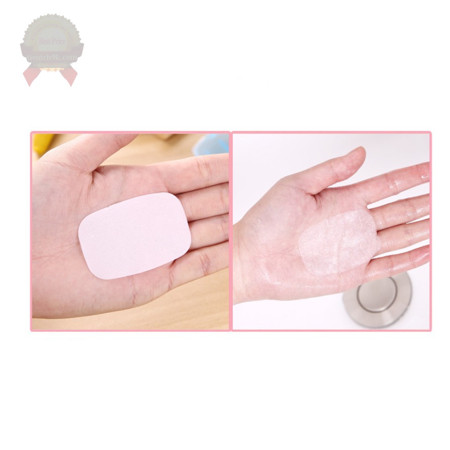 Hộp 20 miếng Xà phòng giấy mini bỏ túi tiện lợi rửa tay một lần HandSoap Nhật đi chơi du lịch diệt khuẩn | BigBuy360 - bigbuy360.vn