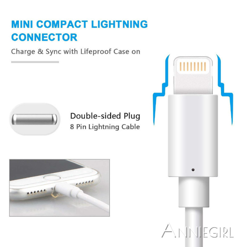 Dây cáp sạc USB Lightning chứng nhận MFi cho Iphone 11/11 Pro/11 Max/X/Xs Max/Xr/8+/7/6/Se Ipad/Ipad Air/Mini 5/4/3/2