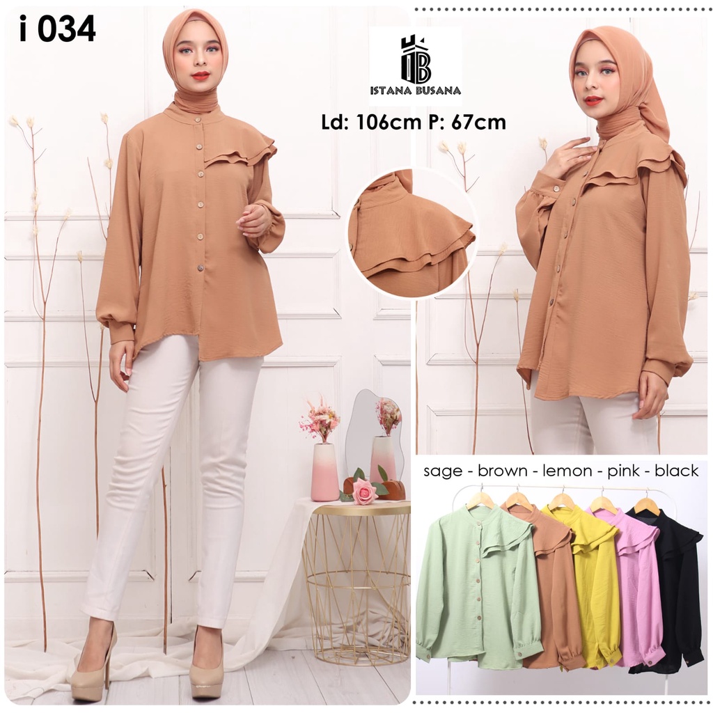 Áo blouse Chloe blouse Công Sở Hàng Đầu Mới Nhất Kiểu Hàn Quốc Màu Trơn Có Nút