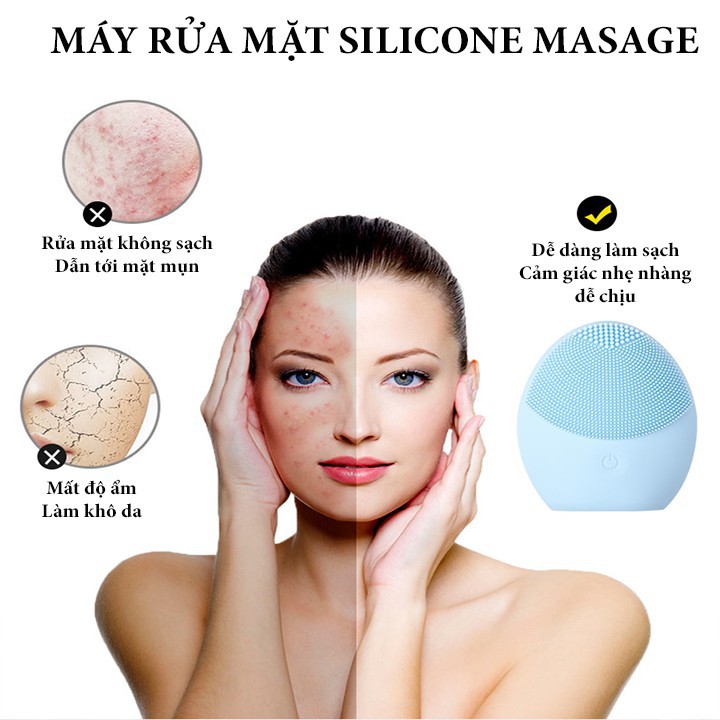 Máy Làm Sạch Da Mặt - Silicone Electric