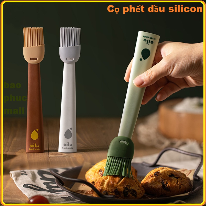 Cọ Quét Dầu/ Cọ Phết Dầu Bằng Silicon Cao Cấp Có Thể Tháo Rời Đầu Cọ