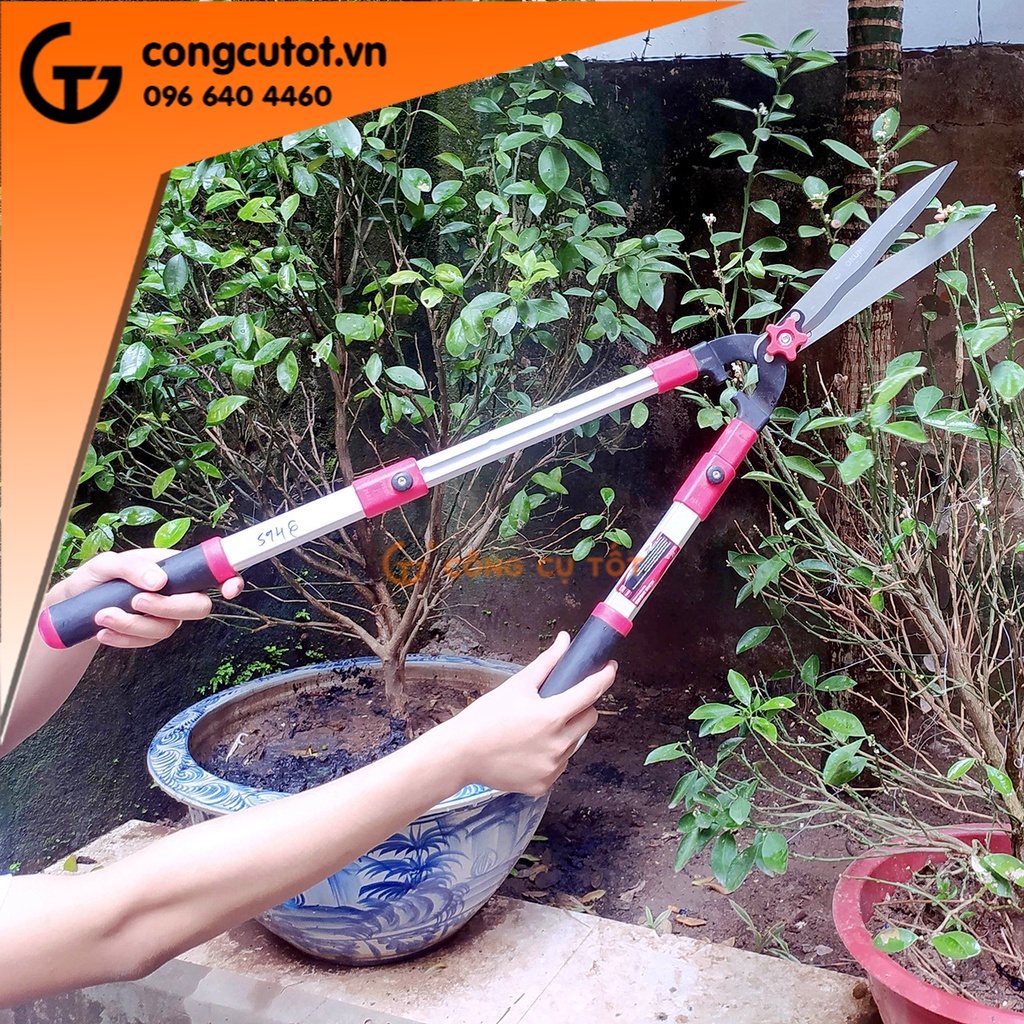 Kéo cắt cỏ cắt tỉa hàng rào cán tăng OKUMA
