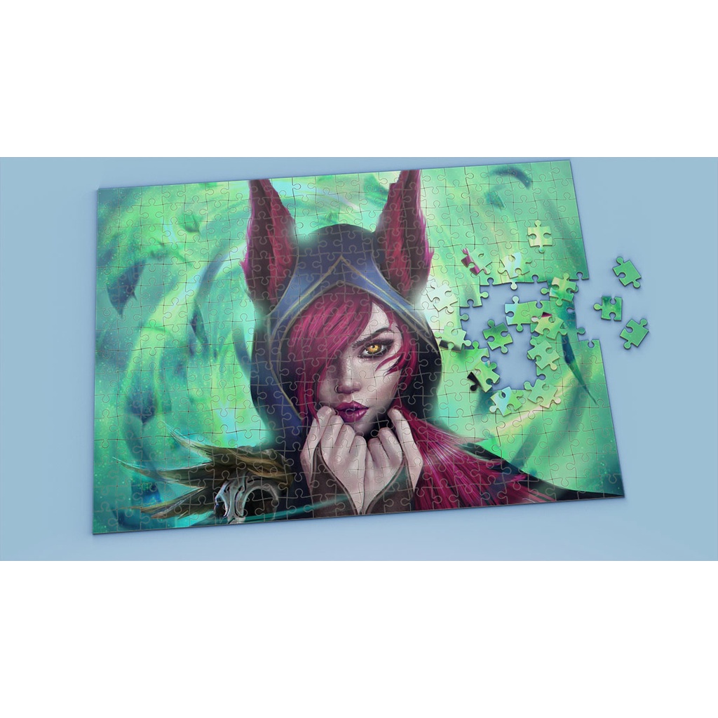 Tranh ghép hình A4, A5 League of Legends, xếp hình XAYAH - Mẫu 1
