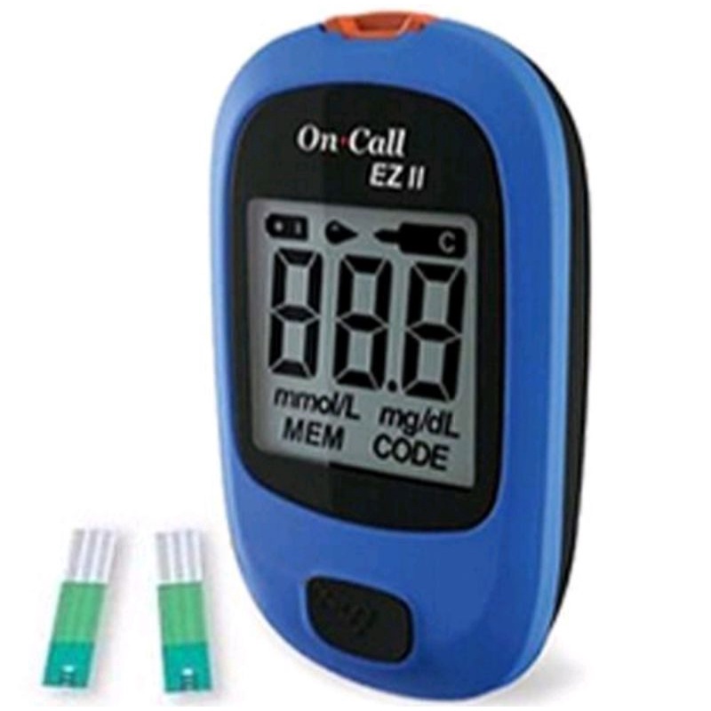 Máy đo đường huyết ON CALL EZ II ⚡ Tặng kèm 25 que thử và 10 kim chích máu ⚡ Bảo hành trọn đời