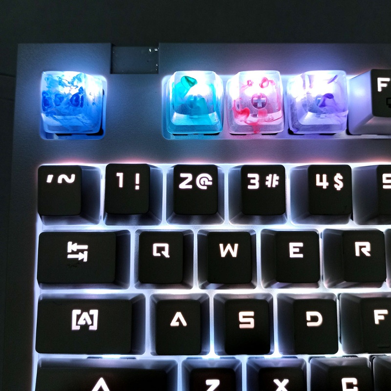 Nút bấm thay thế cho bàn phím cơ RGB màu trong suốt