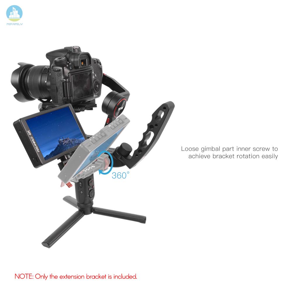 MI   DF DIGITALFOTO GROOT II Gimbal Stabilizer Rotatable Extension Bracket with 1/4 Inch Screw Cold Shoe Mount Phone Clamp for Mounting Monitor Microphone LED light Smartphone Compatible with Ronin S/SC zhiyun Weebill S/Lab/Crane 3S/Crane 2S