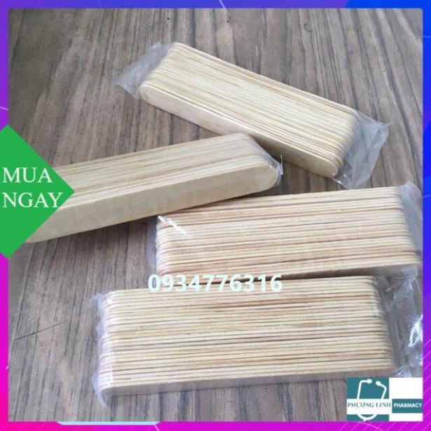 Que Đè lưỡi Gỗ ( hộp 100 que)