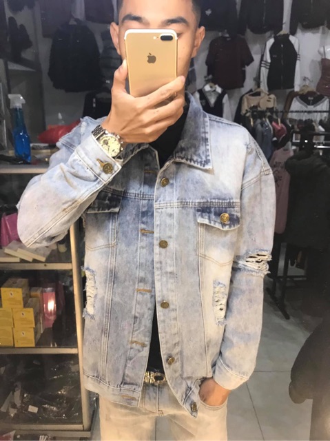 Áo bò rách ảnh thật