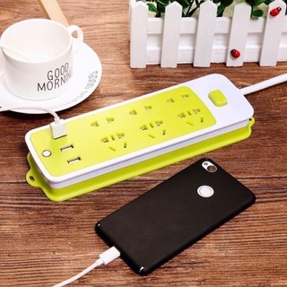 Ổ cắm điện -Ổ cắm điện chống giật gồm 6lỗ và 3 cổng USB đa năng