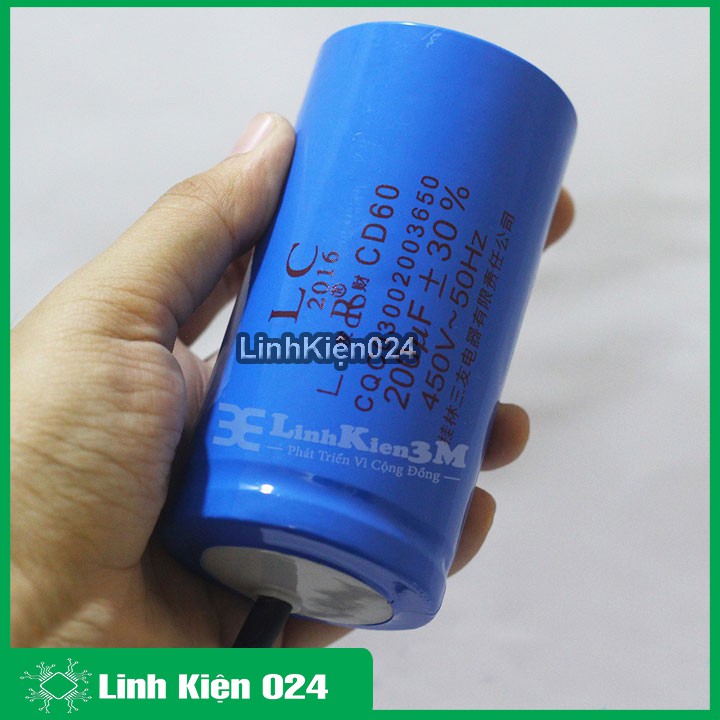 Tụ Điện LC CD60 450V - Xanh Dương
