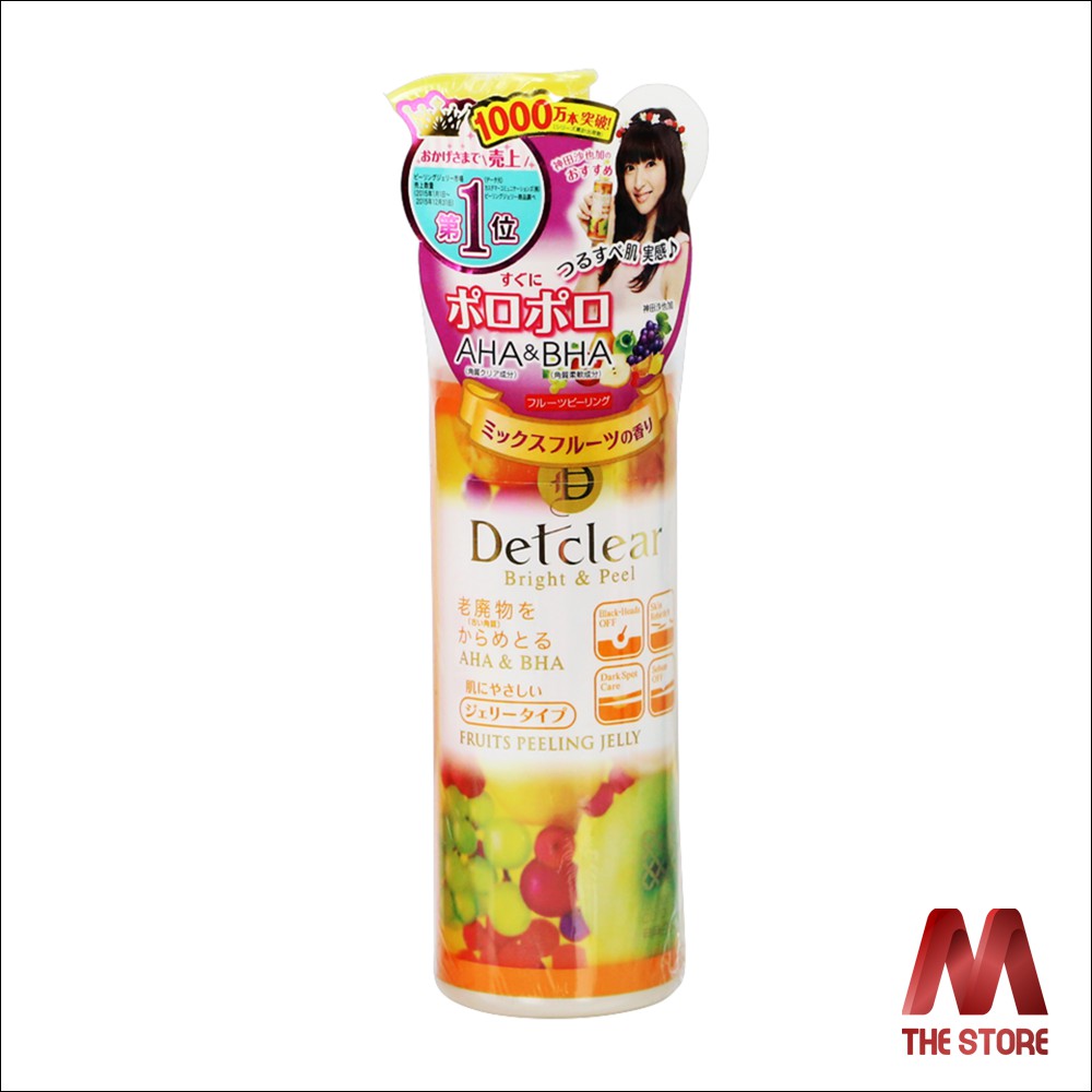 Tẩy tế bào chết Detclear Bright And Peel Nhật Bản 180ml