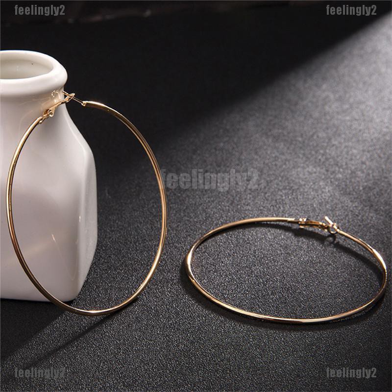 Khuyên Tai Hình Tròn Lớn Độc Đáo Thời Trang