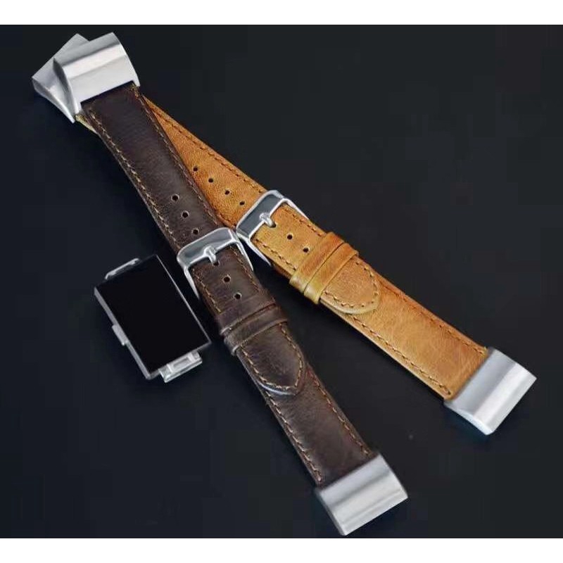 Dây đeo bằng da bò cho đồng hồ thông minh Fitbit Charge 3