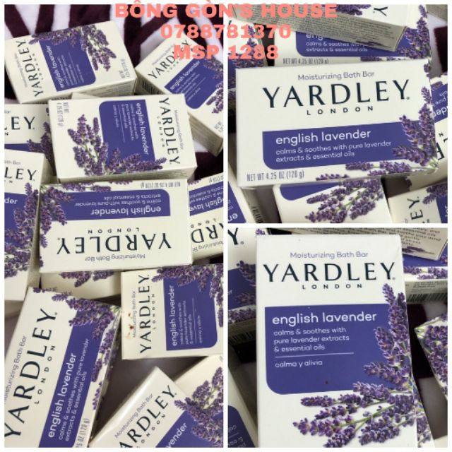 Cục xà phòng (xà bông) Yardley London English Lavender – Mỹ