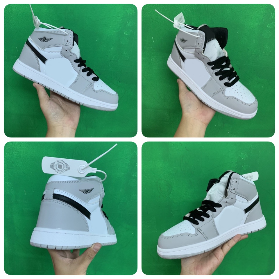 Giầy Sneaker cao cổ màu xám trắng siêu rẻ Fullbox (Tặng móc khoá)