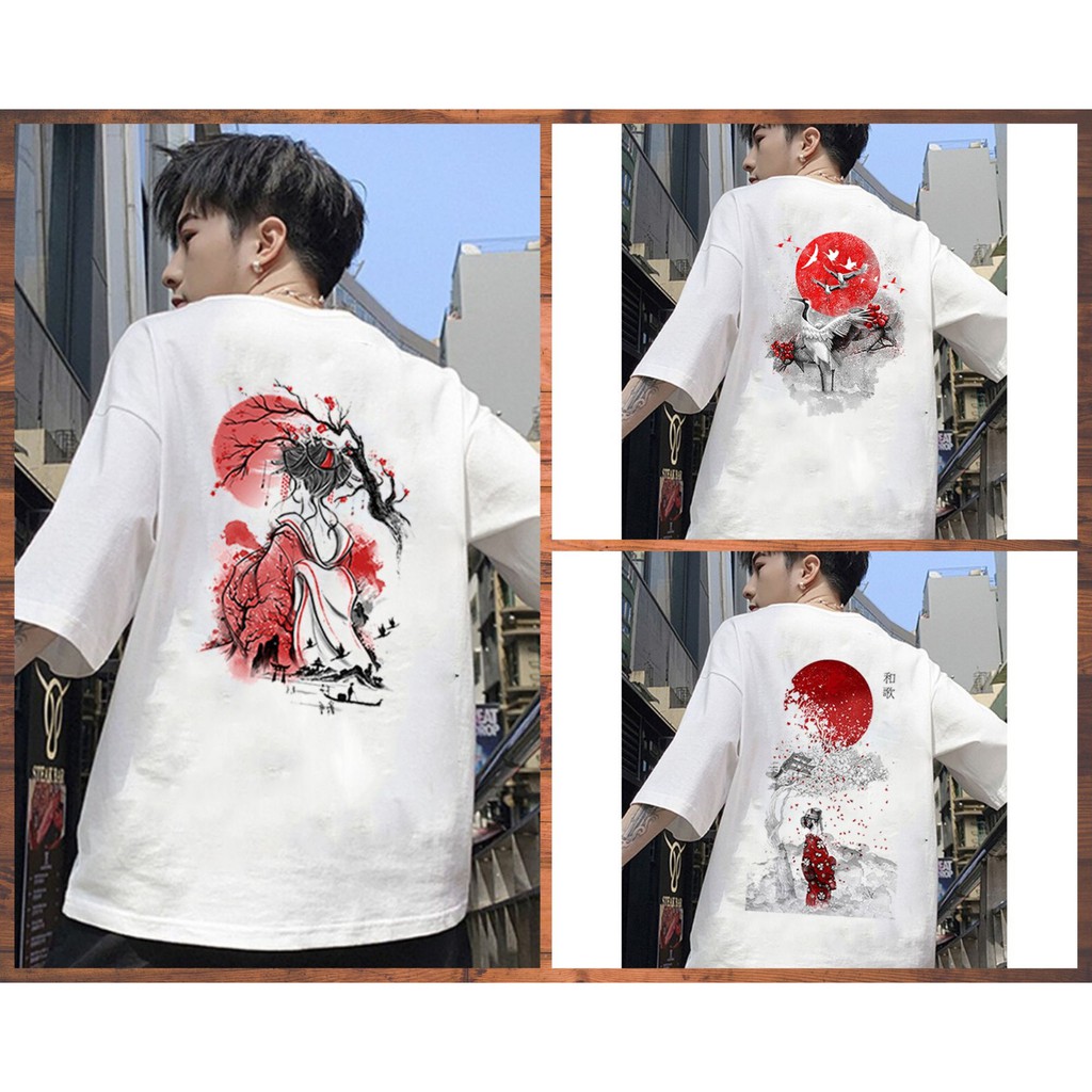 Áo thun nam tay lỡ form rộng họa tiết cá tính đẹp độc lạ vải dày mịn bst30