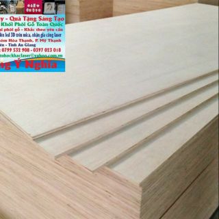 Phôi gỗ trắng mịn 3mm và 5mm Khắc LaSer và Mô Hình