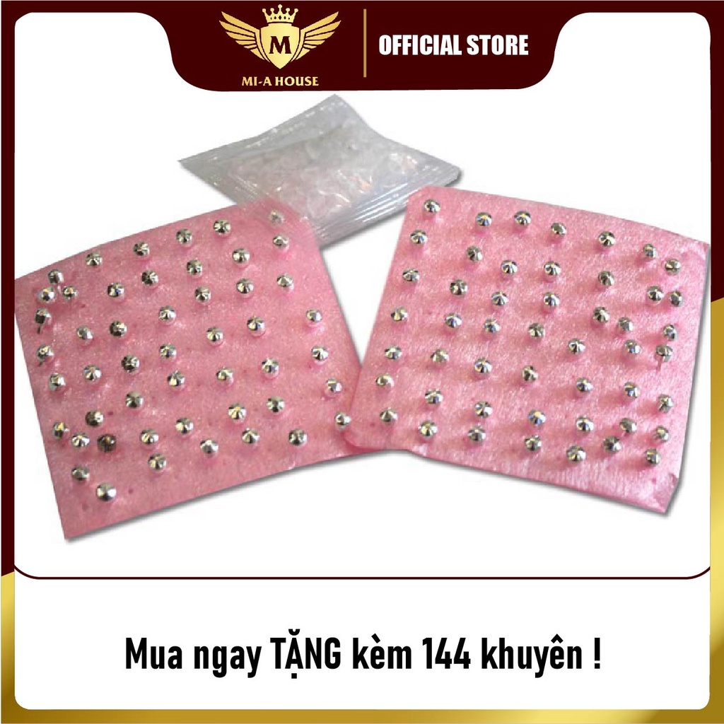 Bộ dụng cụ bắn lỗ tai, súng bấm khuyên tại nhà vô trùng không đau kèm 144 khuyên