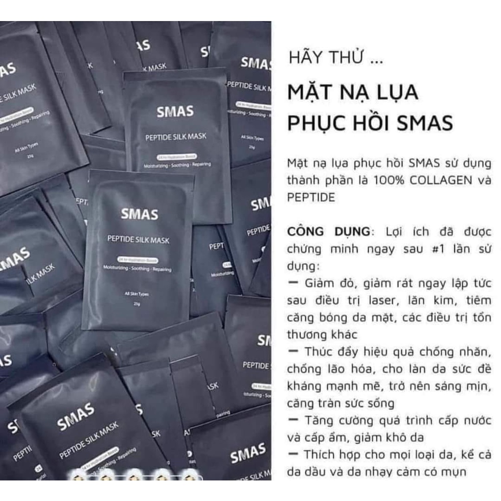 Mặt nạ Smas Peptide Silk Mask