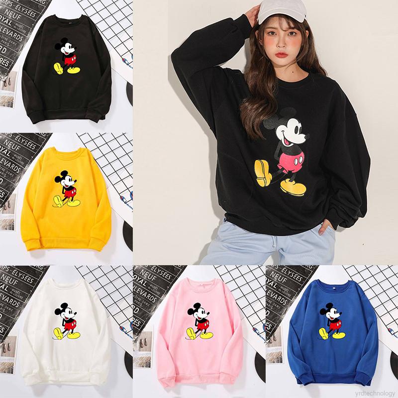 Áo Nỉ Hoodie Dài Tay In Hình Chuột Mickey Ngộ Nghĩnh Đáng Yêu Hợp Thời Trang | BigBuy360 - bigbuy360.vn