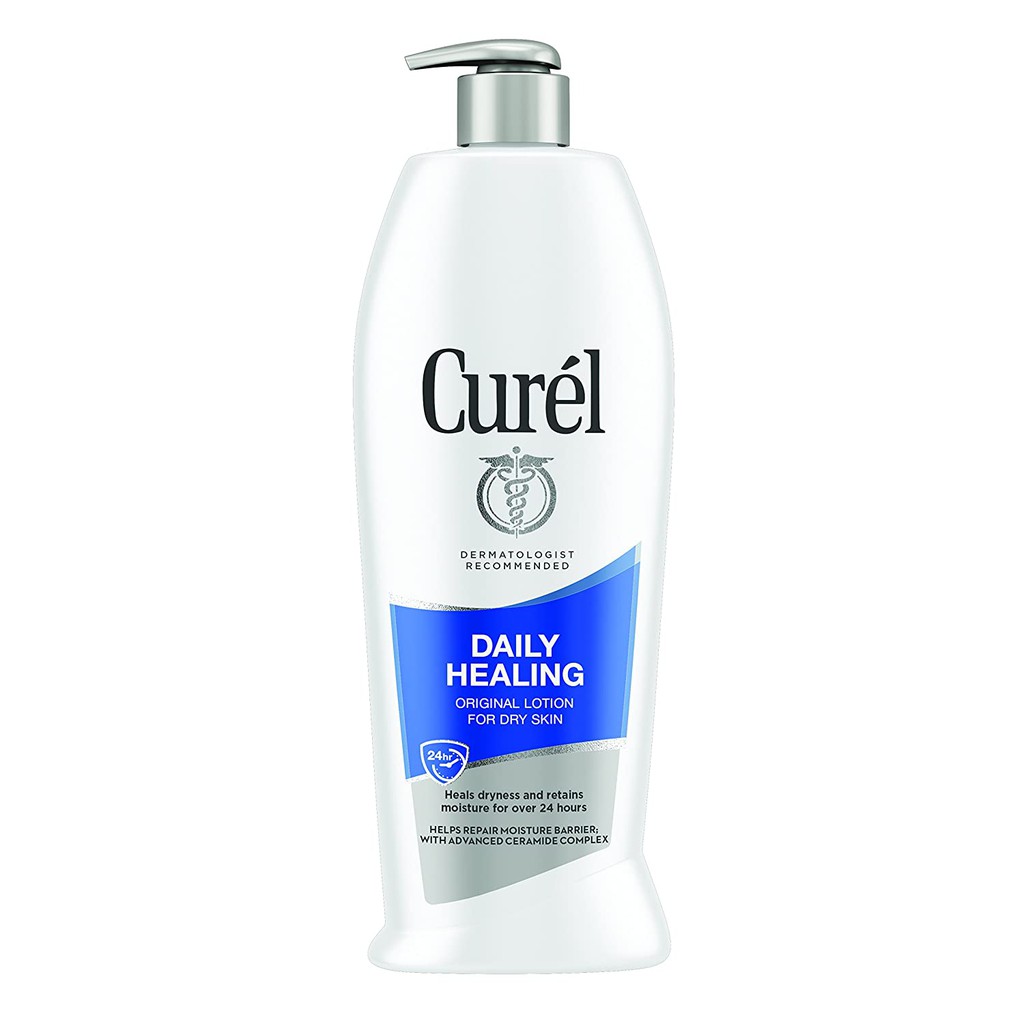 Dưỡng thể dành cho da khô Curel Curél Daily Healing Body Lotion for Dry Skin 384ml/591ml (Mỹ)