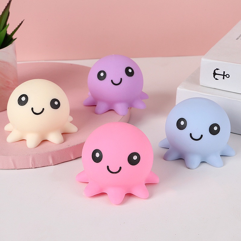 Đồ Chơi Bóp Tay Giảm Căng Thẳng Hình Bạch Tuộc 3D Dễ Thương