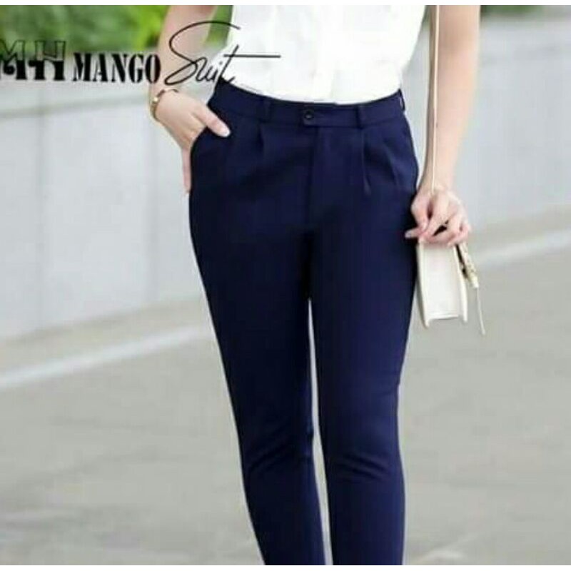 🍀 [Xả Kho] Quần vải/Quần mango nữ dáng suông - Quần âu nữ xếp ly chất đẹp | BigBuy360 - bigbuy360.vn