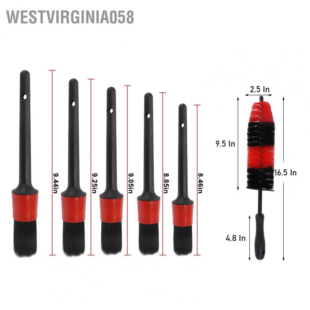 Có thể bán buôn Bộ công cụ làm sạch chi tiết ô tô 16 cái cho nội ngoại thất Westvirginia058 Hàng giao ngay