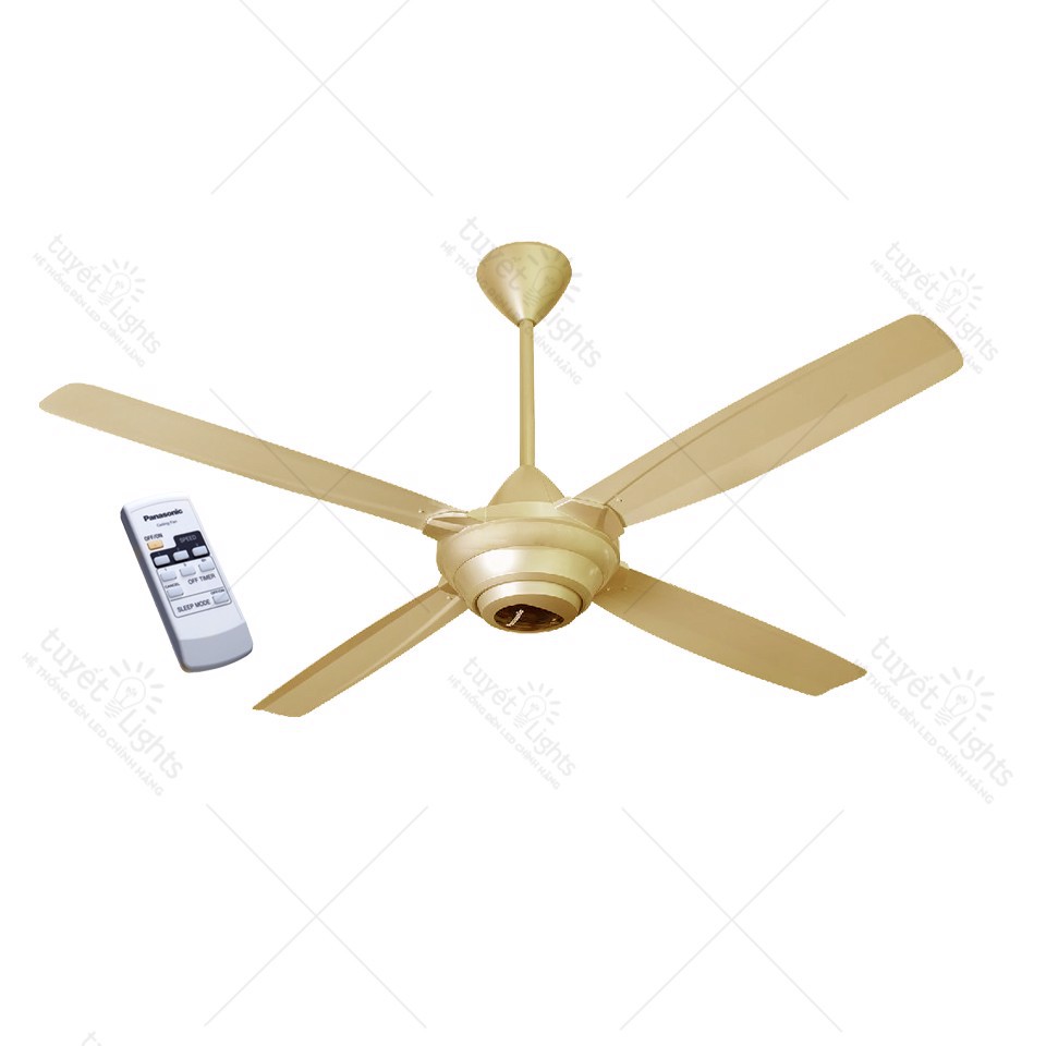 Quạt trần Panasonic F-56MZG-GO màu vàng ánh kim