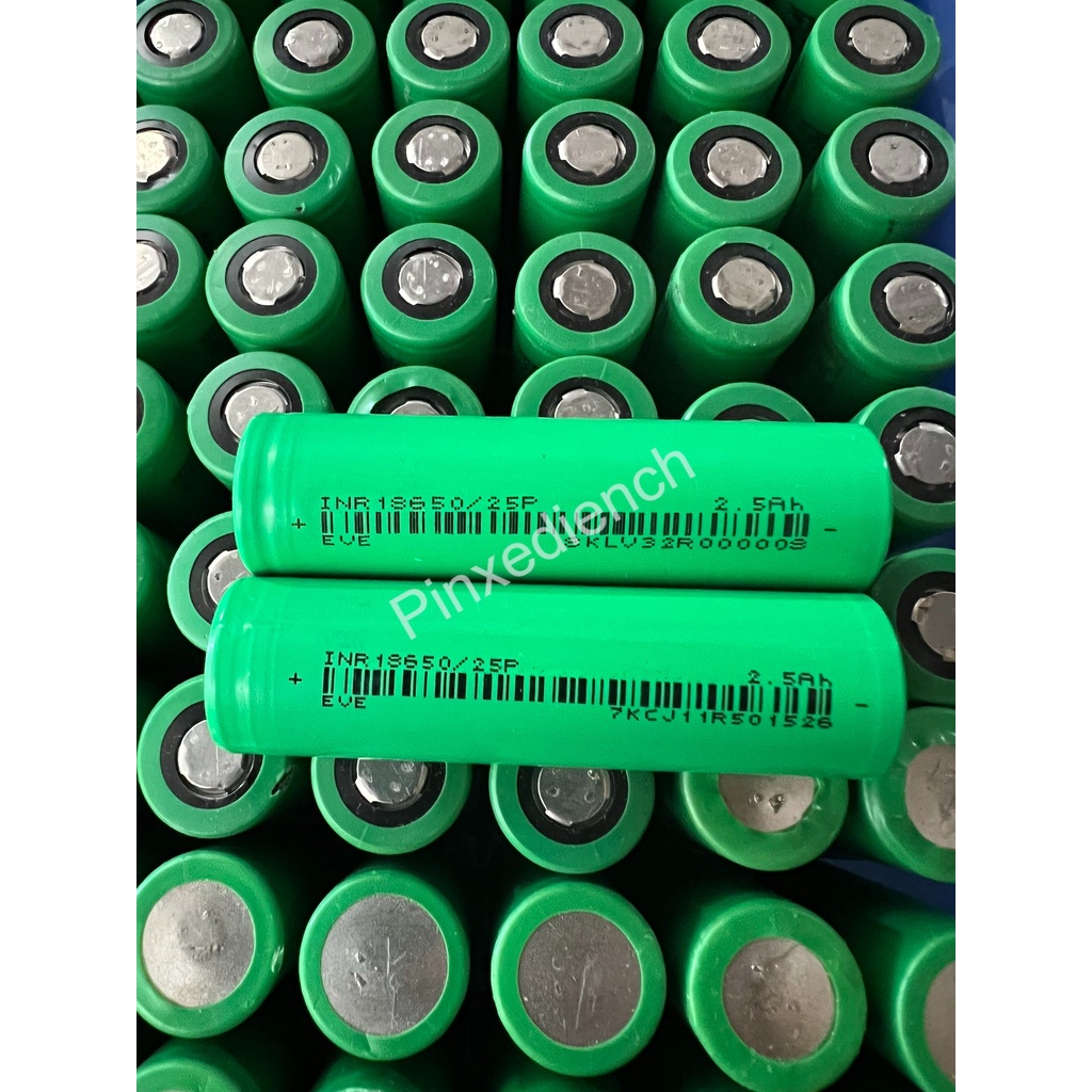 Cell Pin 18650 Eve Inr 2500Mah - Xả 30A, Chuyên Dành Cho Máy Công Cụ, Máy Khoan, Xe Điện, Sạc Dự Phòng, Xe Cân Bằng