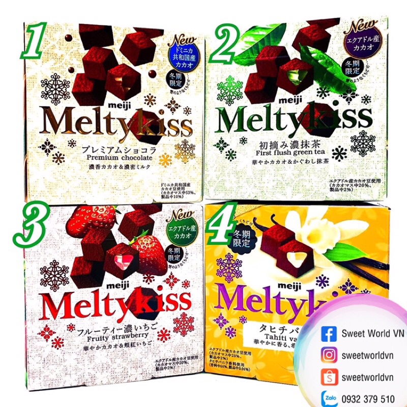 Socola tươi Meltykiss Meiji - Nhật Bản