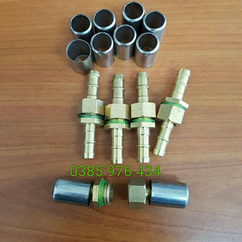 Combo 10 bộ đầu ép dây rửa xe cao áp, đầu cốt.