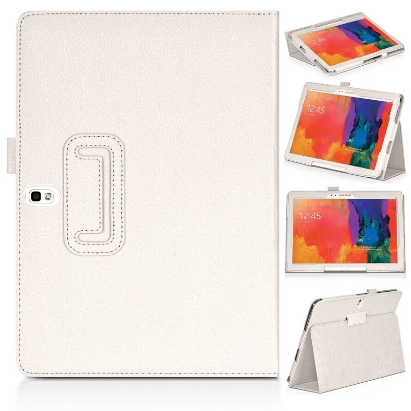Bao Da Pu Máy Tính Bảng Phối Lá Nhôm Cho Samsung Galaxy Note 2014 Edition 10.1 P600 P605 Tab Pro 10.1 T520 T521 Ốp