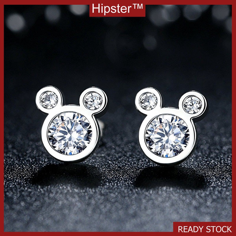 Nữ Dát Đá Zircon Bông Tai