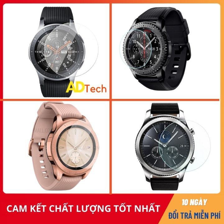 Kính cường lực , dán màn hình Samsung Galaxy Gear S3, Samsung Galaxy Watch 46mm và Samsung Galaxy Watch 42mm