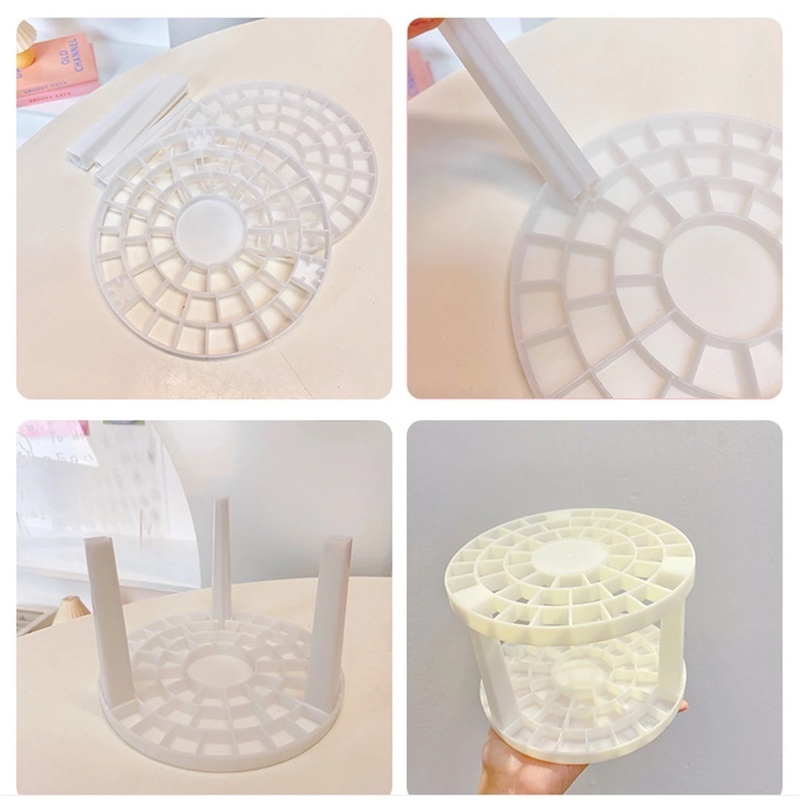 Giá Đỡ Cọ Trang Điểm 52 Lỗ Hình Tròn Cỡ Lớn Đa Năng Tiện Dụng