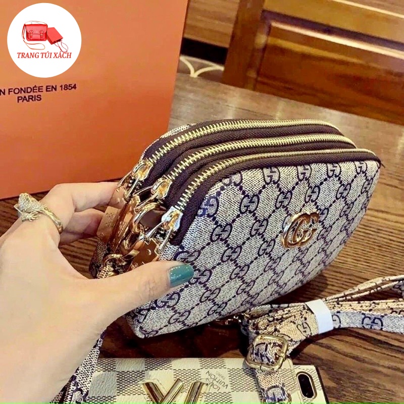 Túi Xách Nữ Đeo Chéo Giá Rẻ 3 Ngăn Tiện Lợi Thời Trang Cá Tính TTX67