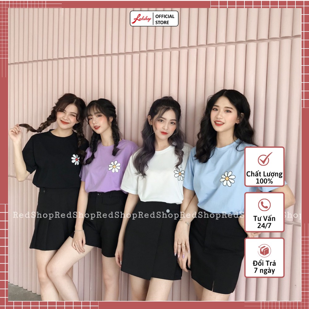 Áo Thun Nhóm Nam Nữ Nhiều Màu Tay Ngắn Cổ Tròn Nhiều Hoạt Tiết Vải Cotton Cao Cấp REDSHOP