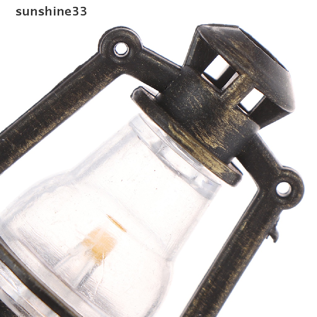 SU 1Pc 1:12 1:6 Dollhouse miniature retro oil lamp doll house accessories toys n