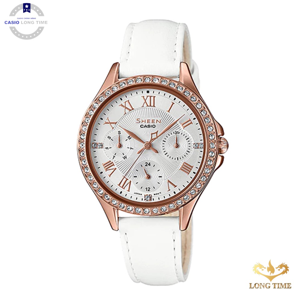 ĐỒNG HỒ CASIO nữ SHEEN SHE- 3062PGL-7AUDF chính hãng , chống nước , chống sốc , Bảo hành 12 tháng