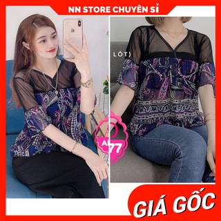 SET ÁO KÈM LÓT CỰC XINH AK477 ⚡ẢNH THẬT⚡ ÁO VOAN HOA
