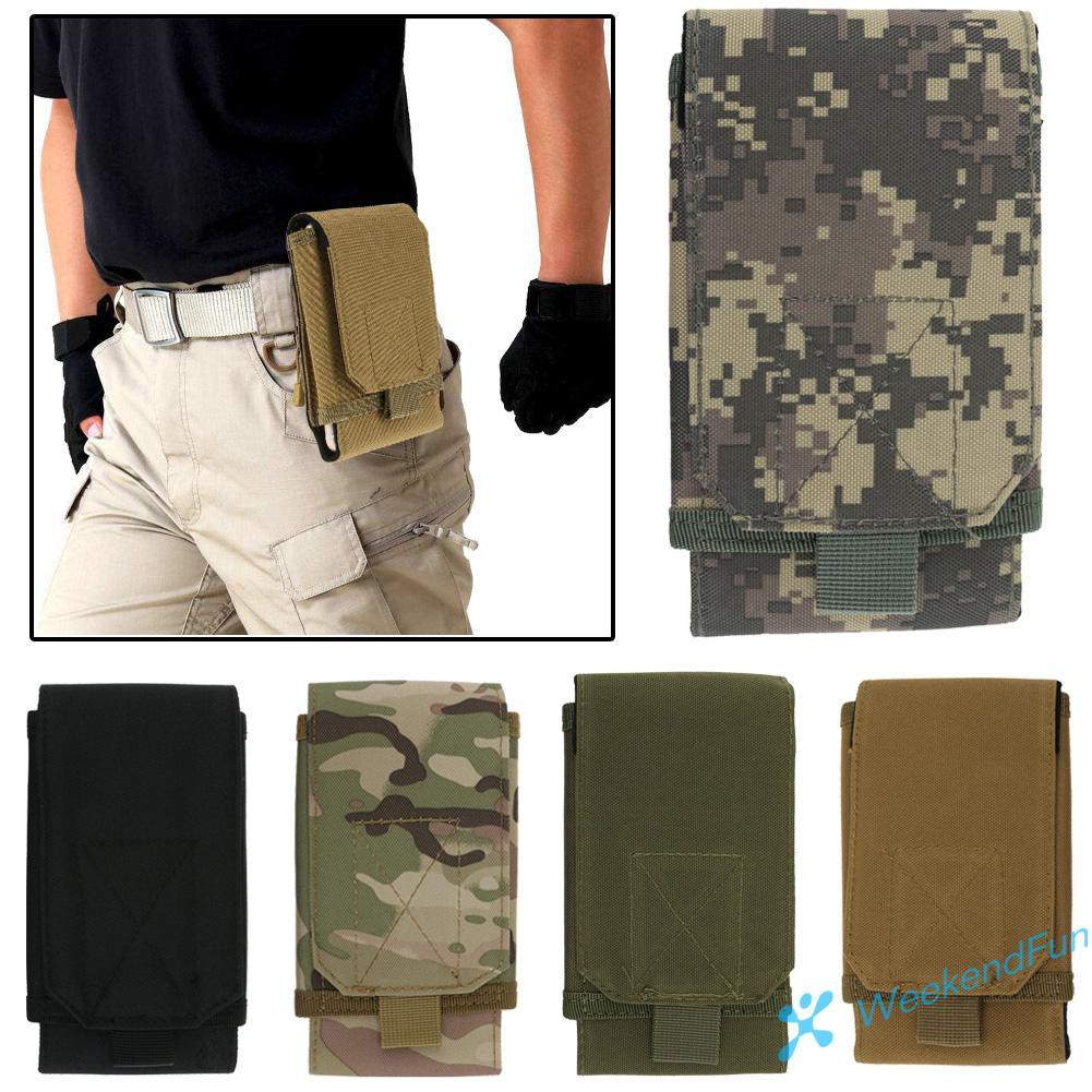 【COD】1Pc Universal Tactical Bag for Mobile Phone Hook Cover Pouch Case Waist Bag