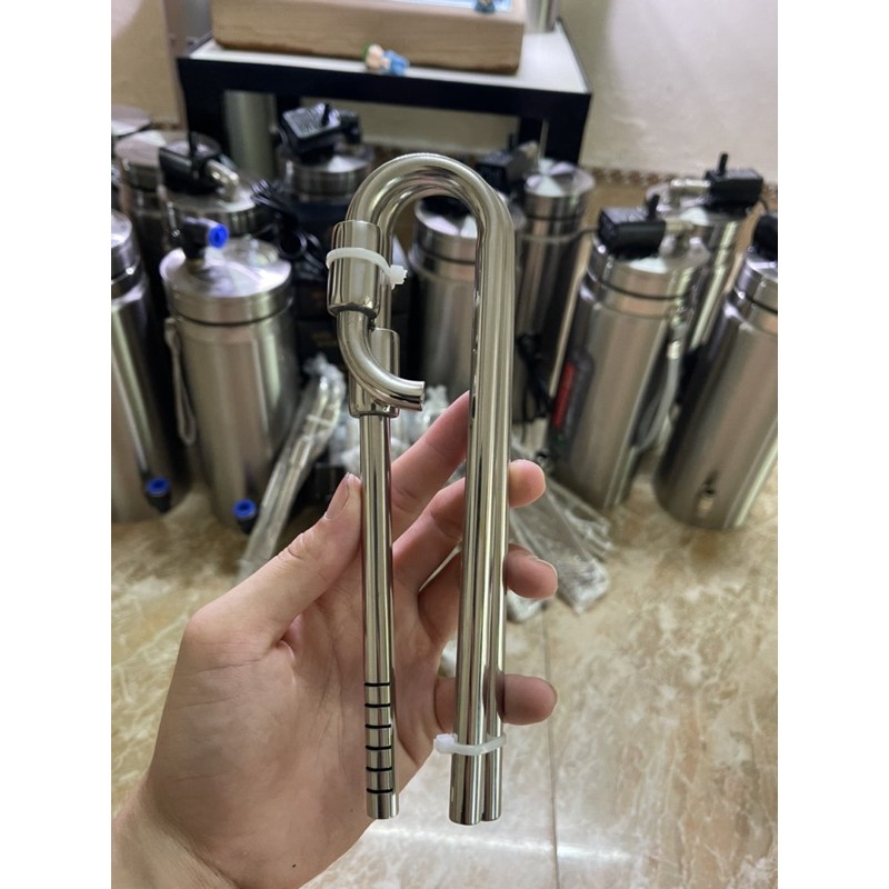 BỘ IN OUT INOX Fi10,Fi12,Fi16 Phi16 DÙNG CHO BỂ CÁ CẢNH, BỂ NANO, BỂ THUỶ SINH Mini