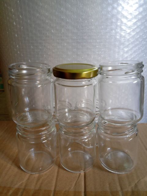 Combo 10 hũ 100ml nắp thiếc vàng