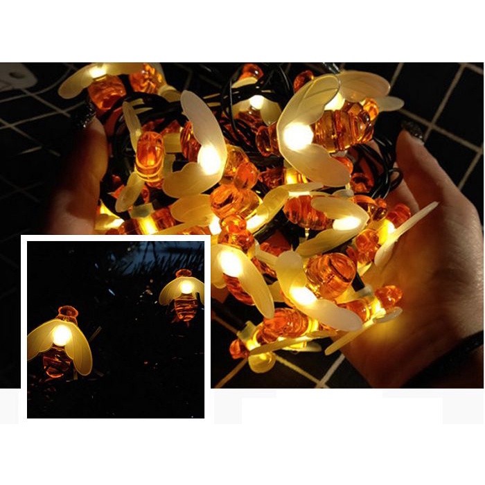 Dây Đèn Led Đom Đóm 7M/10M, Đèn Nháy Trang Trí Chống Nước Sáng Tạo