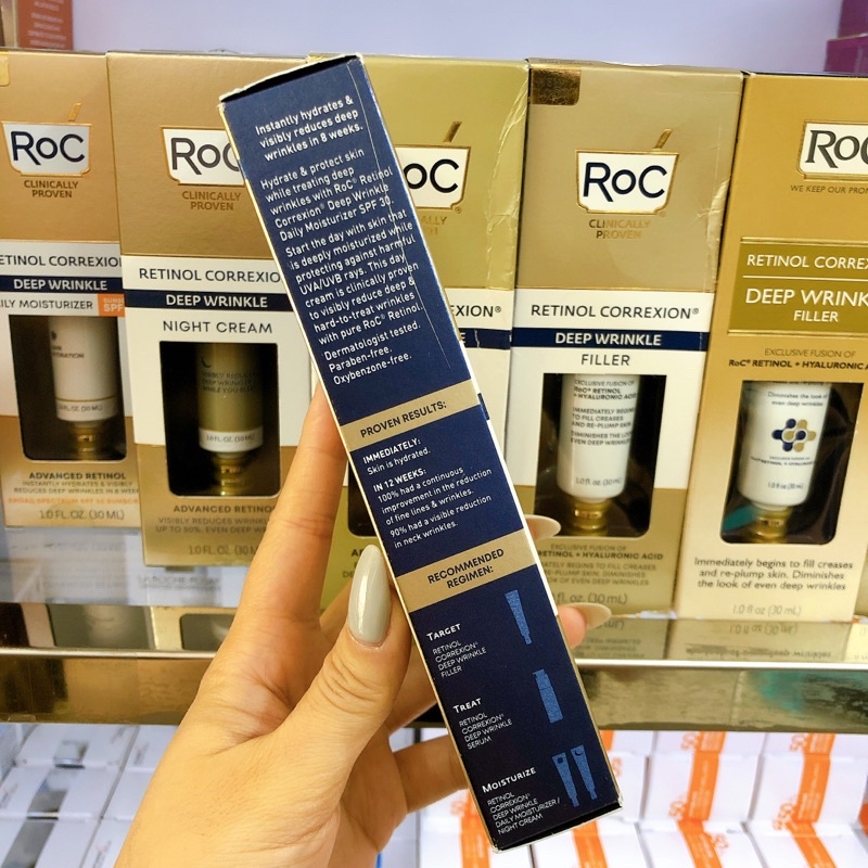 Kem dưỡng Roc Retinol Correxion Deep Wrinkle Daily Moisturizer SPF 30 (30ml)