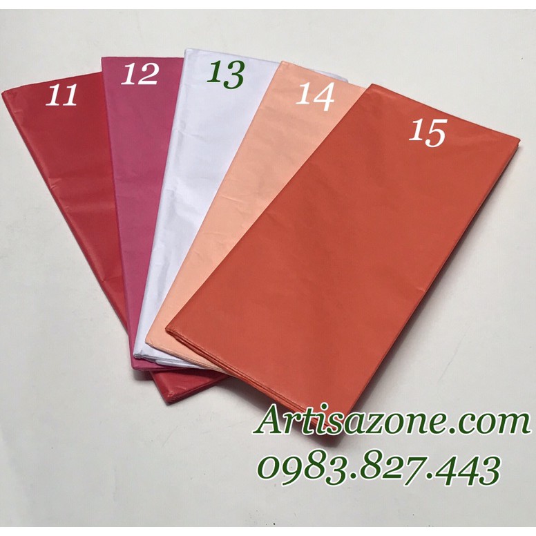 Giấy làm hoa cầu - Tissue paper (Số lượng 10 tờ - 1 màu)