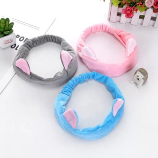 (Phụ Kiện Tóc) Băng đô turban rửa mặt tai mèo so cute